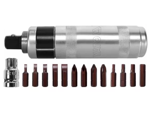 YATO Kézi ütvecsavarozó készlet 15 részes mágneses