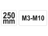YATO Racsnis menetfúró fordítóvas M3-M10 250 mm