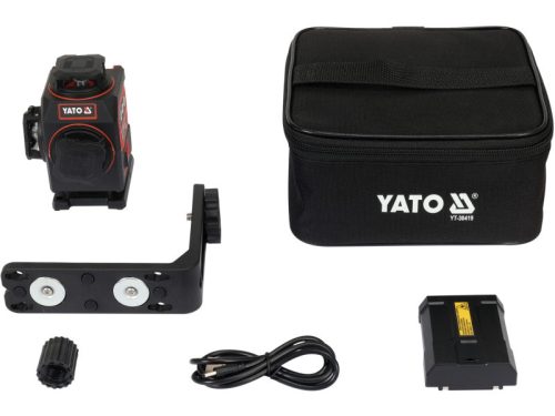 YATO 4D Mini önszintező lézer 16 vonalas zöld