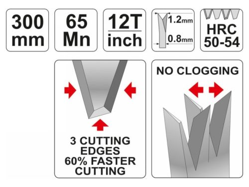 YATO Gérvágó fűrész 300 mm