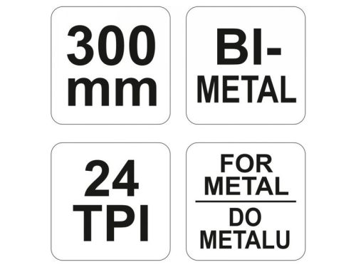 YATO Fémfűrész keret 300 mm lappal