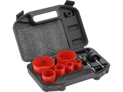 YATO Körkivágó készlet 8 részes (22-73 mm) bimetál