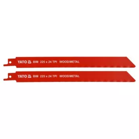 YATO Szablyafűrészlap fa, fém 225/1,0 mm (2 db)