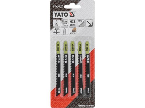 YATO Dekopírfűrészlap T8TPI 100/75 mm HCS (5 db)