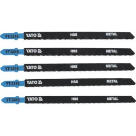   YATO Dekopírfűrészlap fémre T-befogás 21TPI 130/1,0 mm HSS (5 db)
