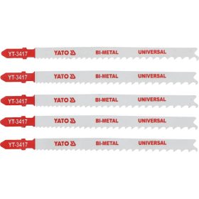   YATO Dekopírfűrészlap 10TPI 130 mm univerzális T-befogás bimetál (5 db)