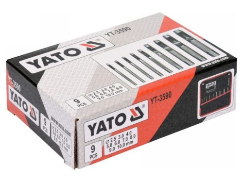 YATO Bőrlyukasztó készlet 9 részes 2,5-10 mm