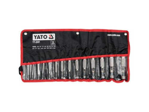 YATO Bőrlyukasztó készlet 15 részes 2-22 mm