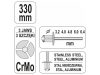 YATO Karos popszegecsfogó CrMo pofa 330 mm (3,2-6,4 mm)