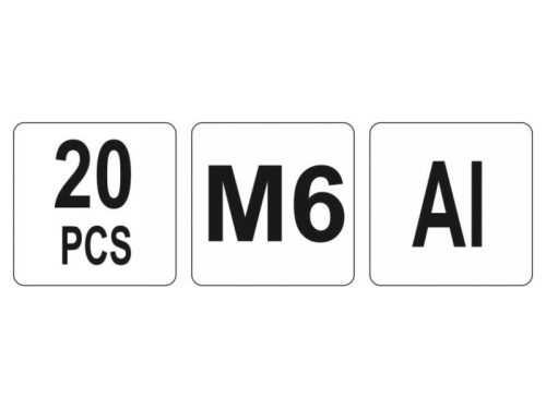 YATO Alumínium szegecsanya M6 (20 db)