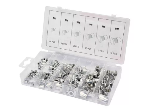 YATO Alumínium szegecsanya készlet 150 részes M3-M10