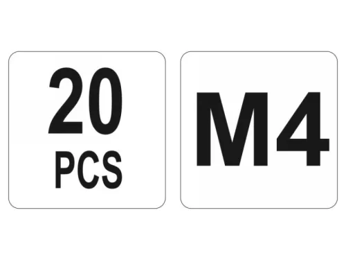 YATO Acél szegecsanya M4 (20 db)