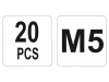 YATO Acél szegecsanya M5 (20 db)