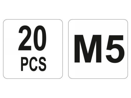 YATO Acél szegecsanya M5 (20 db)