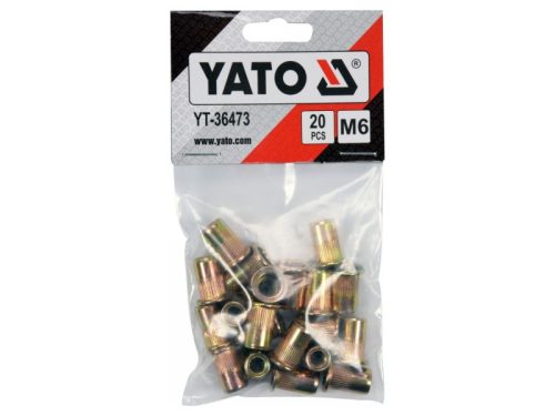 YATO Acél szegecsanya M6 (20 db)