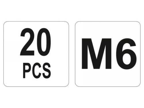 YATO Acél szegecsanya M6 (20 db)