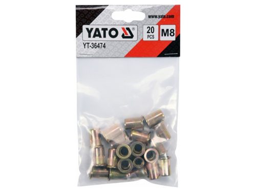 YATO Acél szegecsanya M8 (20 db)