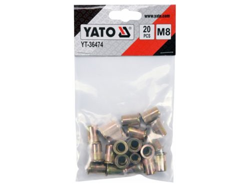 YATO Acél szegecsanya M8 (20 db)