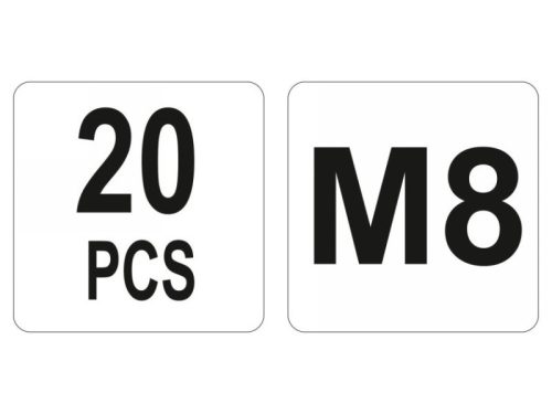 YATO Acél szegecsanya M8 (20 db)