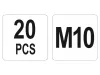 YATO Acél szegecsanya M10 (20 db)
