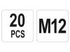 YATO Acél szegecsanya M12 (20 db)