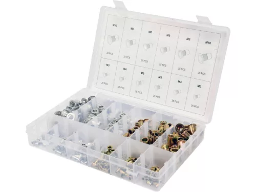 YATO Alumínium és acél szegecsanya készlet 300 részes