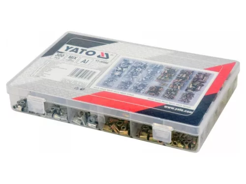 YATO Alumínium és acél szegecsanya készlet 300 részes