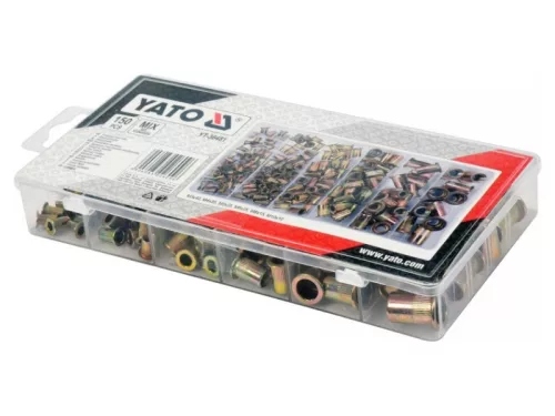 YATO Acél szegecsanya készlet 150 részes