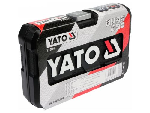 YATO Dugókulcs készlet 22 részes 3/8" 6-22 mm CrV
