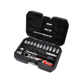 YATO Nyitott dugókulcs készlet 29 részes 1/4" Spline