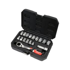   YATO Nyitott dugókulcs készlet 17 részes 3/8", 1/2" Spline