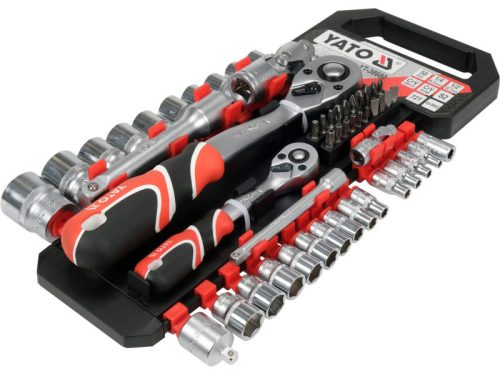 YATO Dugókulcs készlet 51 részes 1/2", 1/4" CrV