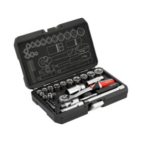   YATO Racsnis szerszámkészlet 34 részes 1/4" és 3/8"