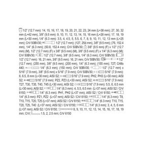   YATO Dugókulcs készlet 111 részes 1/4", 3/8", 1/2" CrV