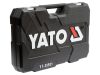 YATO Dugókulcs készlet 173 részes 1/4", 3/8", 1/2" CrV