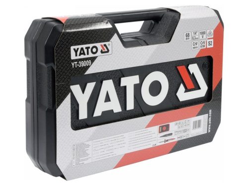 YATO Szigetelt szerszámkészlet villanyszerelőknek 68 részes 1/4" 1000 V CrV