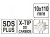 YATO Kőzetfúró 10 x 110/50 mm négyélű SDS-Plus