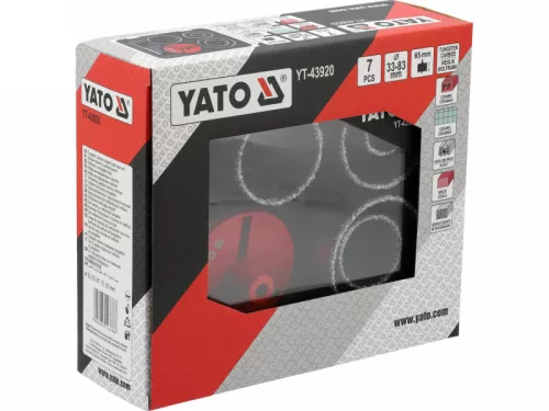 YATO Lyukfúró készlet Carbide 33- 83 mm