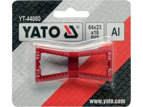 YATO Asztalos fecskefark sablon alumínium