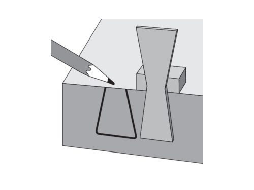 YATO Asztalos fecskefark sablon Alumínium