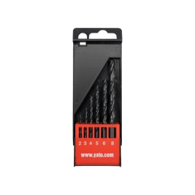 YATO Csigafúró készlet 6 részes 2-8 mm HSS
