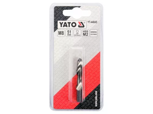 YATO Kombinált gépi fúró-menetfúró M8 bit befogású