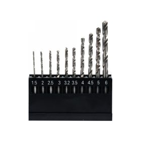   YATO Csigafúró készlet bit befogású 10 részes 1,5-6 mm HSS 6542
