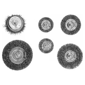 YATO Csapos körkefe, fazékkefe készlet 6 részes inox