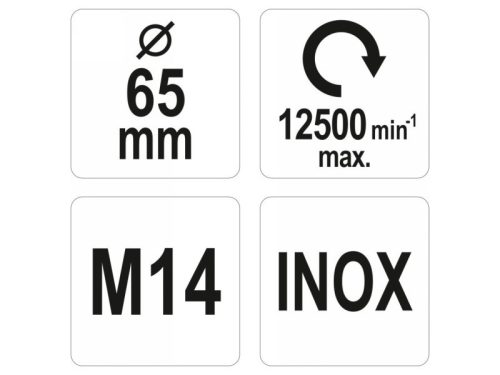 YATO Fazékkefe M14 65 mm inox