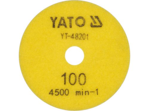 YATO Tépőzáras gyémánt csiszoló és polírozókorong 100 mm / P100 vizes/száraz
