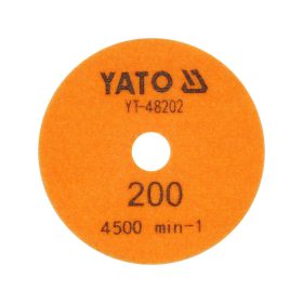   YATO Tépőzáras gyémánt csiszoló és polírozókorong 100 mm / P200 vizes/száraz