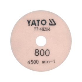   YATO Tépőzáras gyémánt csiszoló és polírozókorong 100 mm / P800 vizes/száraz
