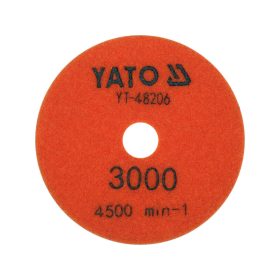   YATO Tépőzáras gyémánt csiszoló és polírozókorong 100 mm / P3000 vizes/száraz