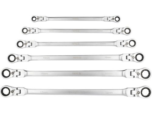 YATO Csillagkulcs készlet csuklós 6 részes 8 - 19 mm extra hosszú